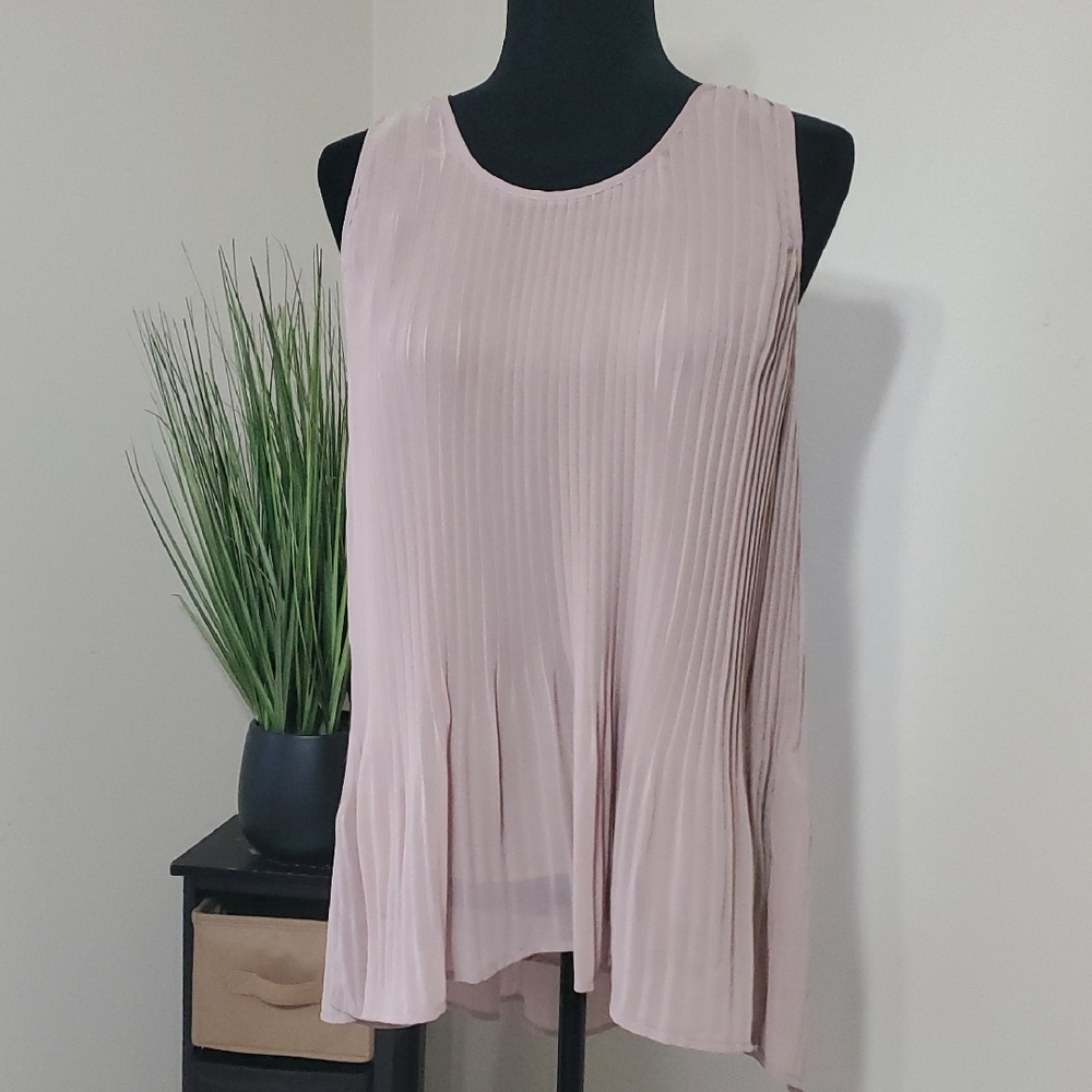 Sears Blush Pleated Blouse